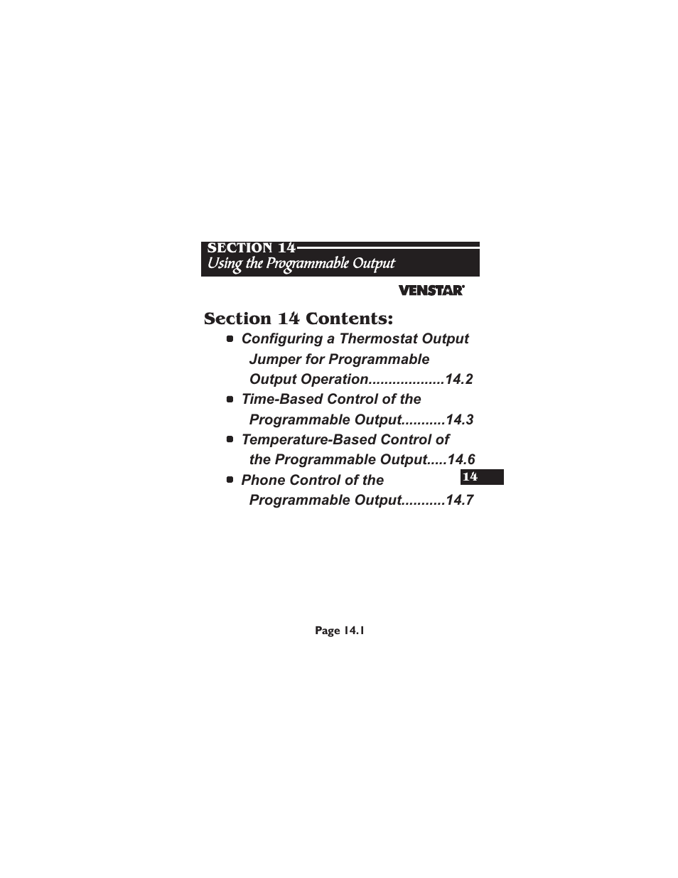 Venstar T2900 User Manual | Page 70 / 113
