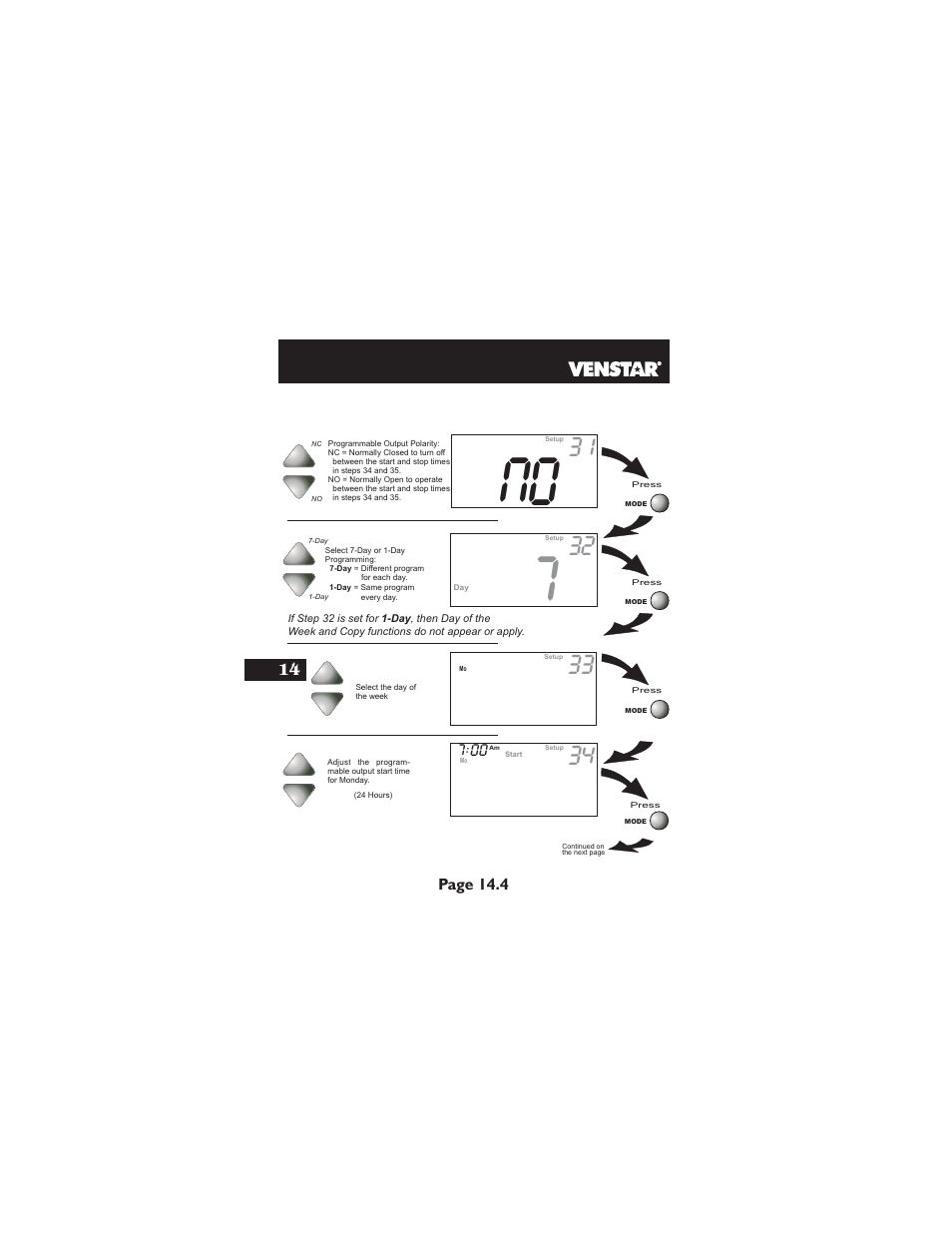 Venstar T2900 User Manual | Page 73 / 113