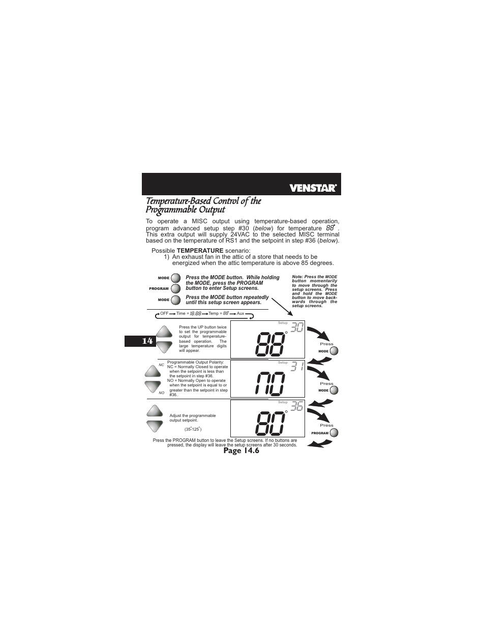 Venstar T2900 User Manual | Page 75 / 113