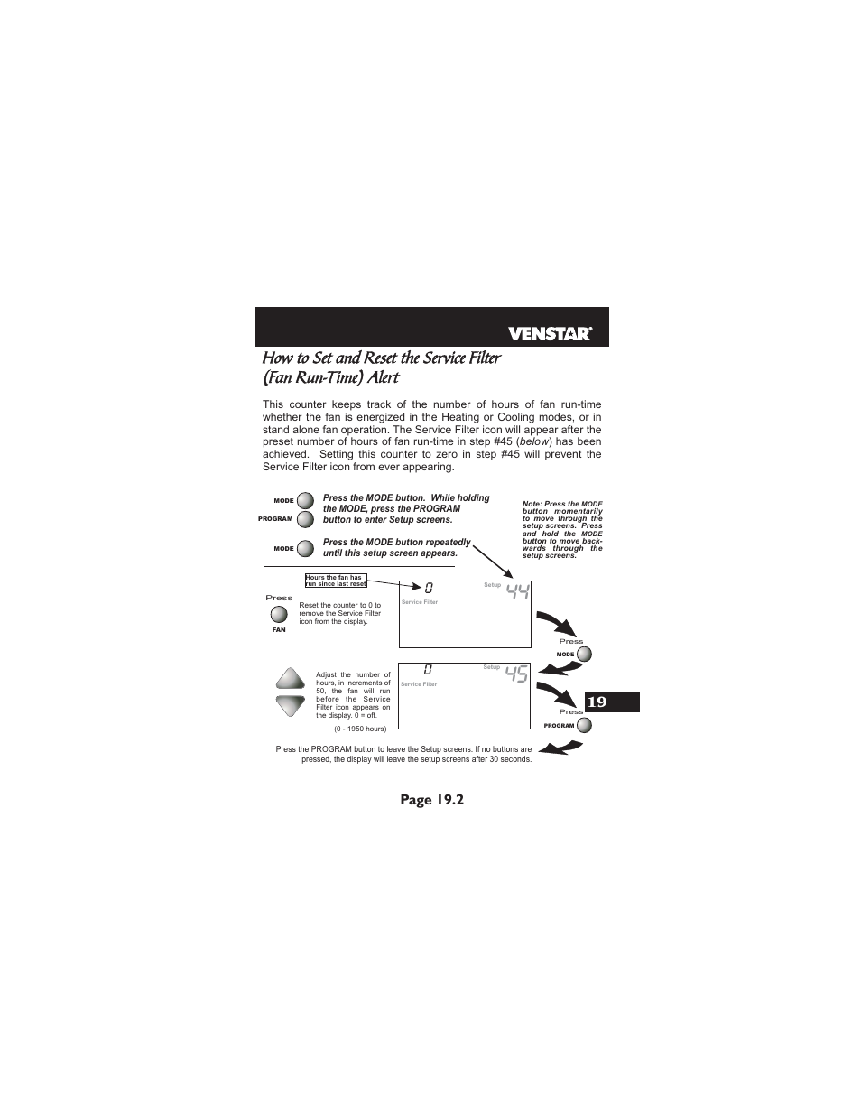 Venstar T2900 User Manual | Page 90 / 113