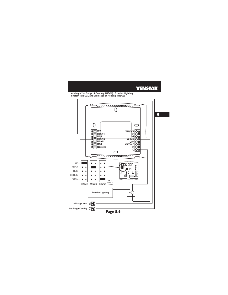 Page 5.6 5 | Venstar T2900 Installation User Manual | Page 18 / 24