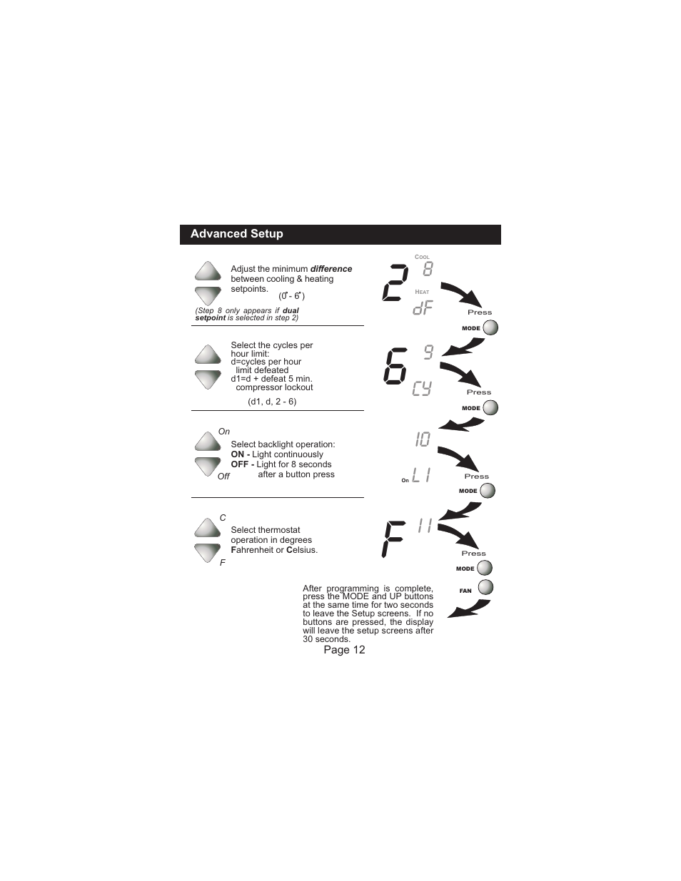 I0 l i | Venstar T1010 User Manual | Page 13 / 19