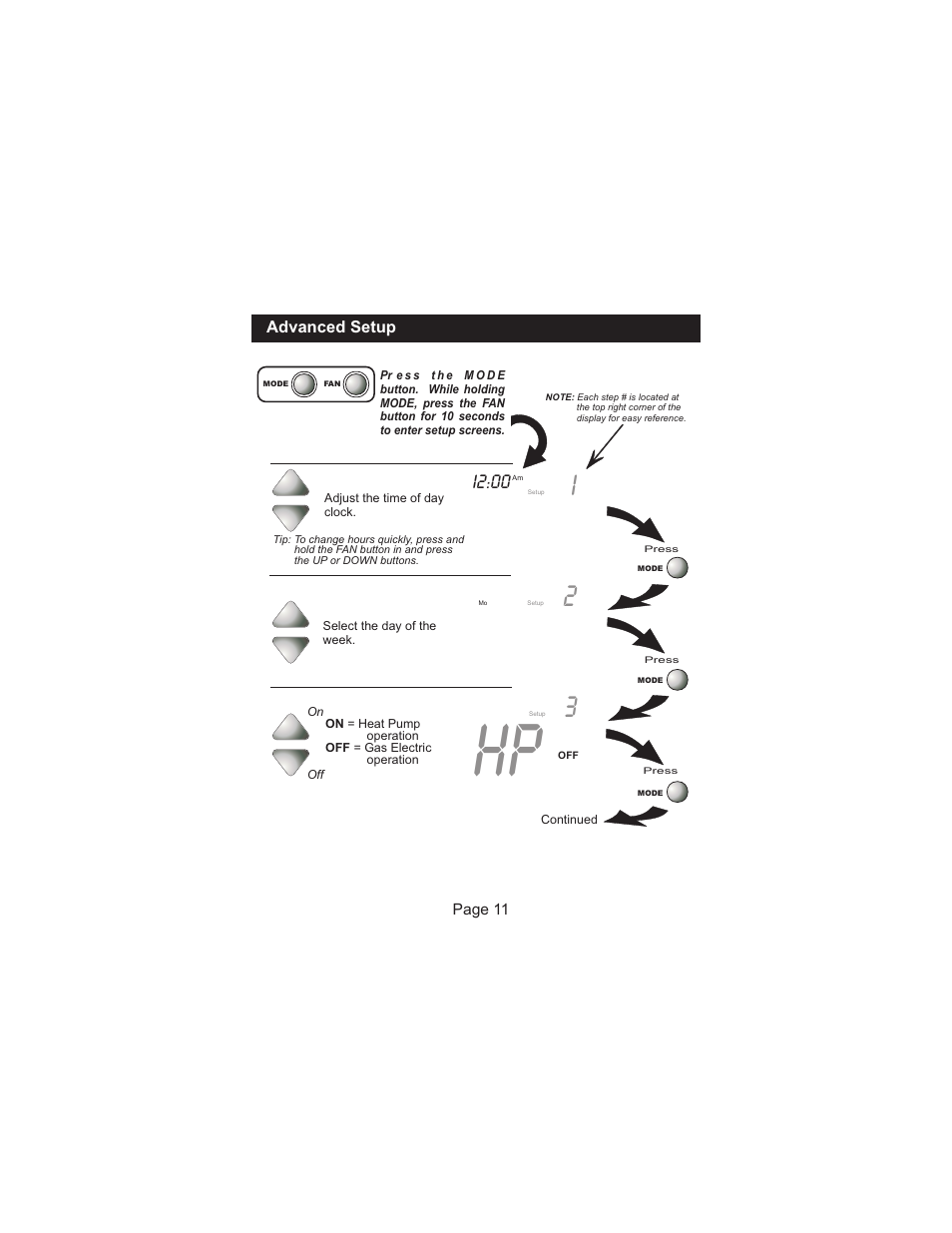 I2:00 | Venstar T1050 User Manual | Page 12 / 20