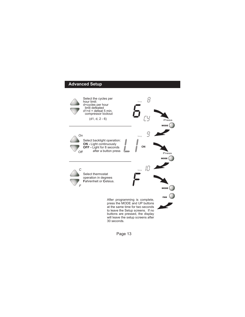 Venstar T1050 User Manual | Page 14 / 20
