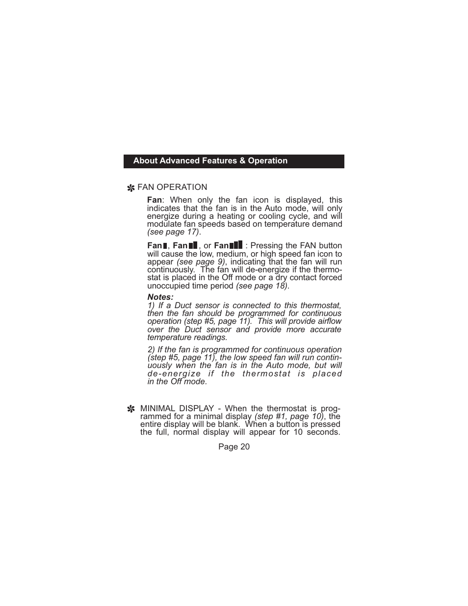 Venstar T1070 User Manual | Page 21 / 30