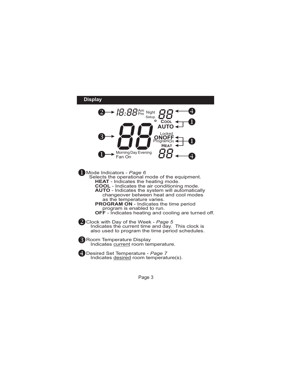 I8:88 | Venstar T1000FS User Manual | Page 4 / 20