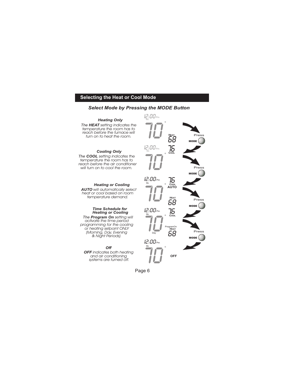 I2:00 | Venstar T1100FS User Manual | Page 7 / 23