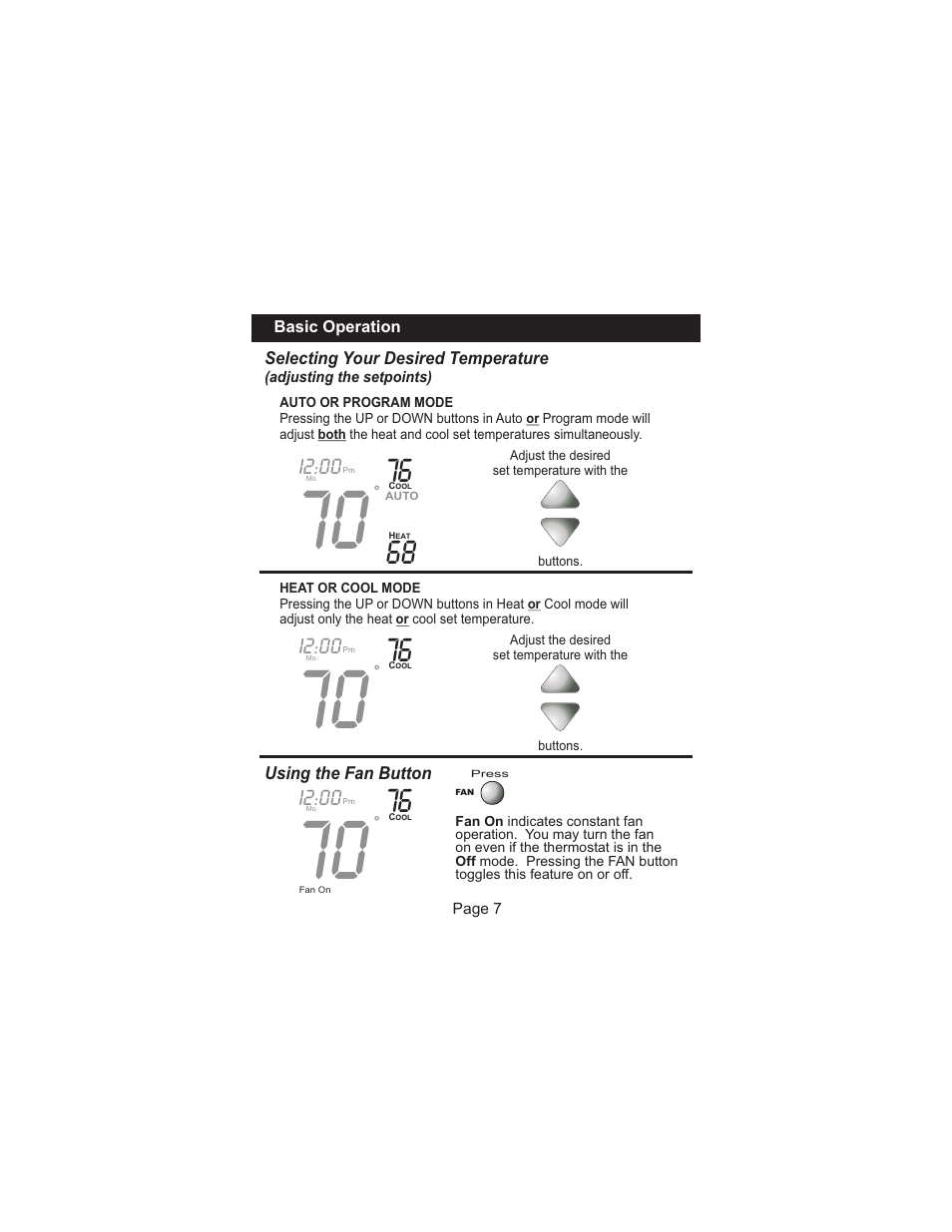 Venstar T1100FS User Manual | Page 8 / 23