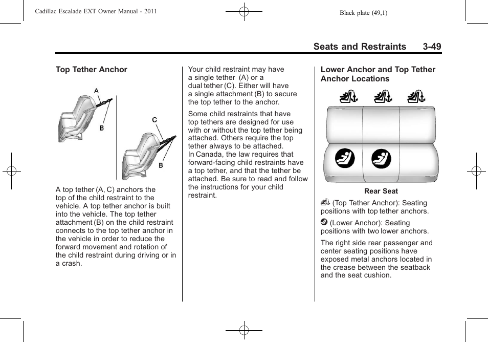 Cadillac 2011 Escalade EXT User Manual | Page 105 / 508