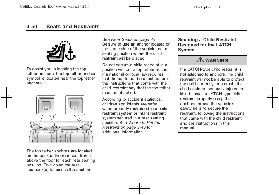 Cadillac 2011 Escalade EXT User Manual | Page 106 / 508