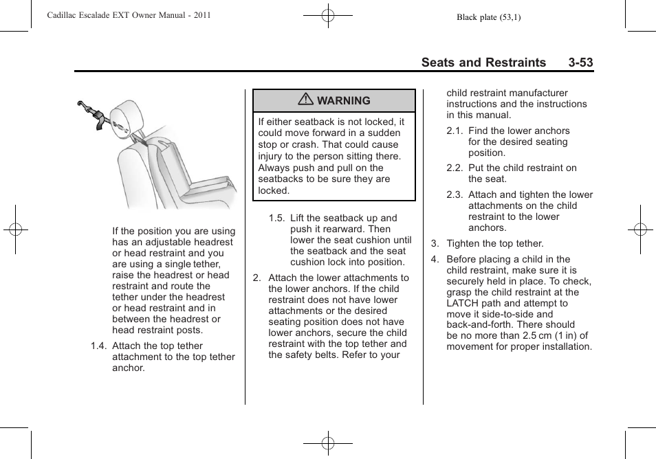 Cadillac 2011 Escalade EXT User Manual | Page 109 / 508