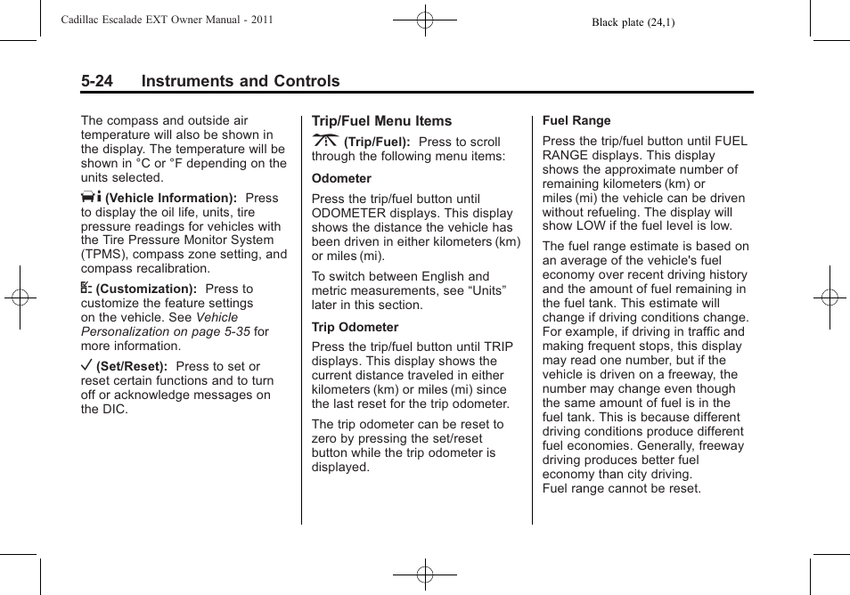 Cadillac 2011 Escalade EXT User Manual | Page 154 / 508