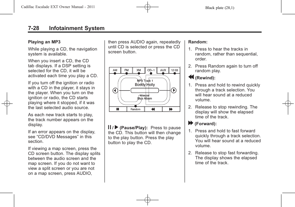 Cadillac 2011 Escalade EXT User Manual | Page 218 / 508