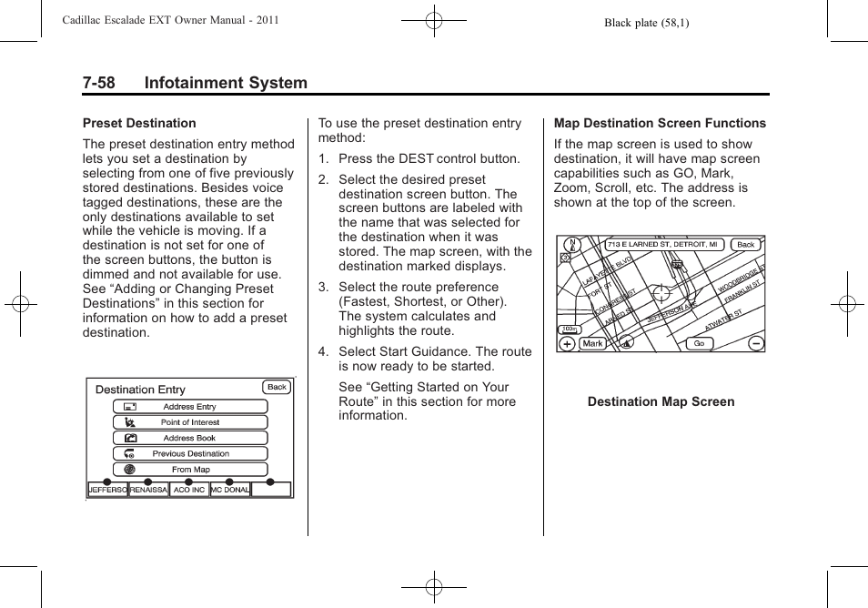 58 infotainment system | Cadillac 2011 Escalade EXT User Manual | Page 248 / 508