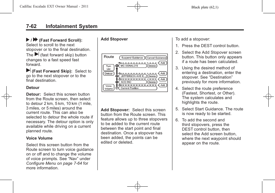 Cadillac 2011 Escalade EXT User Manual | Page 252 / 508