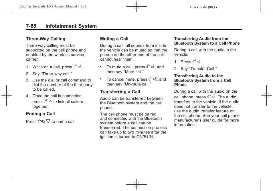 Cadillac 2011 Escalade EXT User Manual | Page 278 / 508