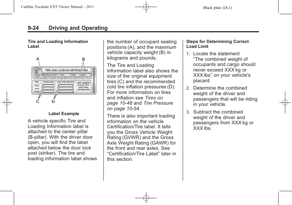 Cadillac 2011 Escalade EXT User Manual | Page 310 / 508