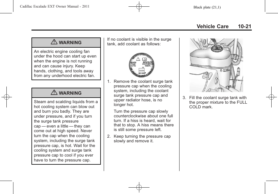 Cadillac 2011 Escalade EXT User Manual | Page 383 / 508