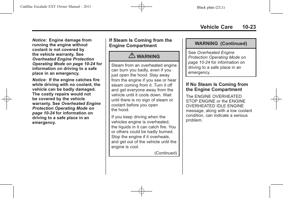 Cadillac 2011 Escalade EXT User Manual | Page 385 / 508