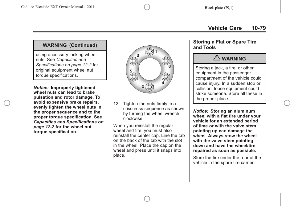 Cadillac 2011 Escalade EXT User Manual | Page 441 / 508