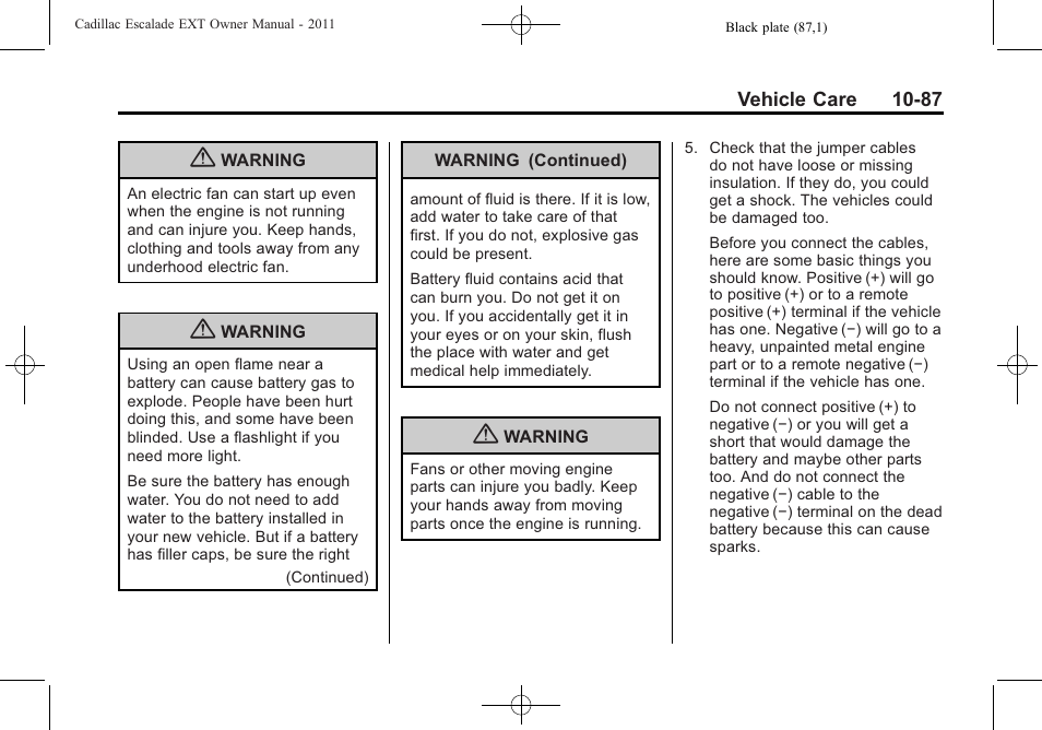 Cadillac 2011 Escalade EXT User Manual | Page 449 / 508