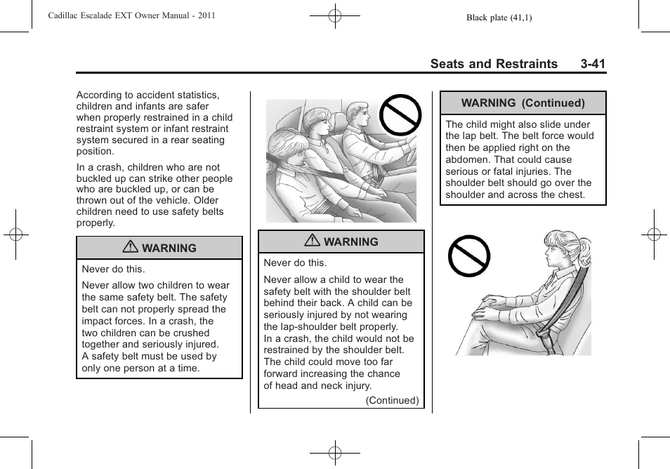 Cadillac 2011 Escalade EXT User Manual | Page 97 / 508