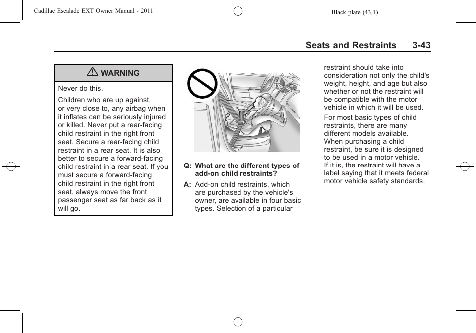 Cadillac 2011 Escalade EXT User Manual | Page 99 / 508