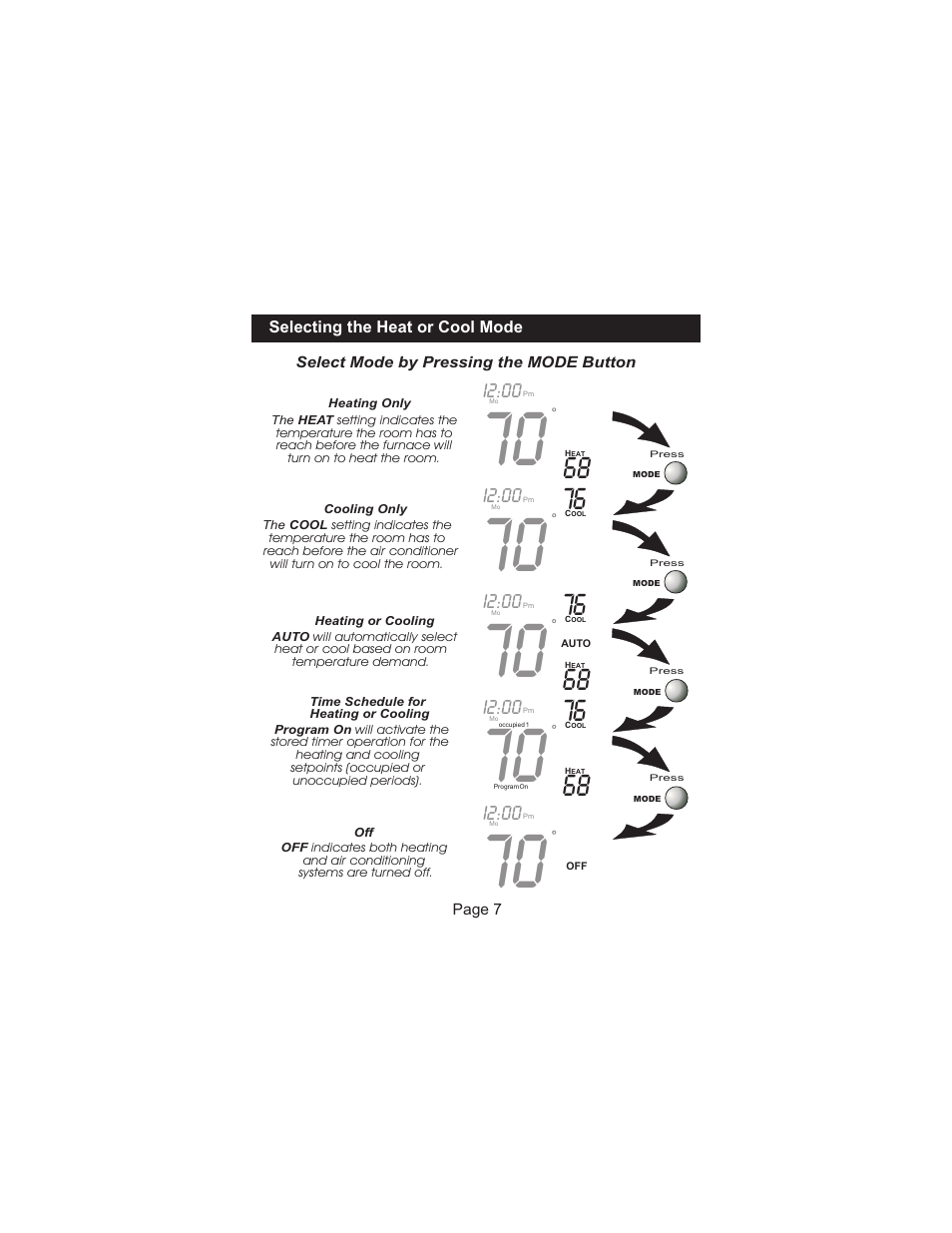 I2:00 | Venstar T2300FS User Manual | Page 8 / 29
