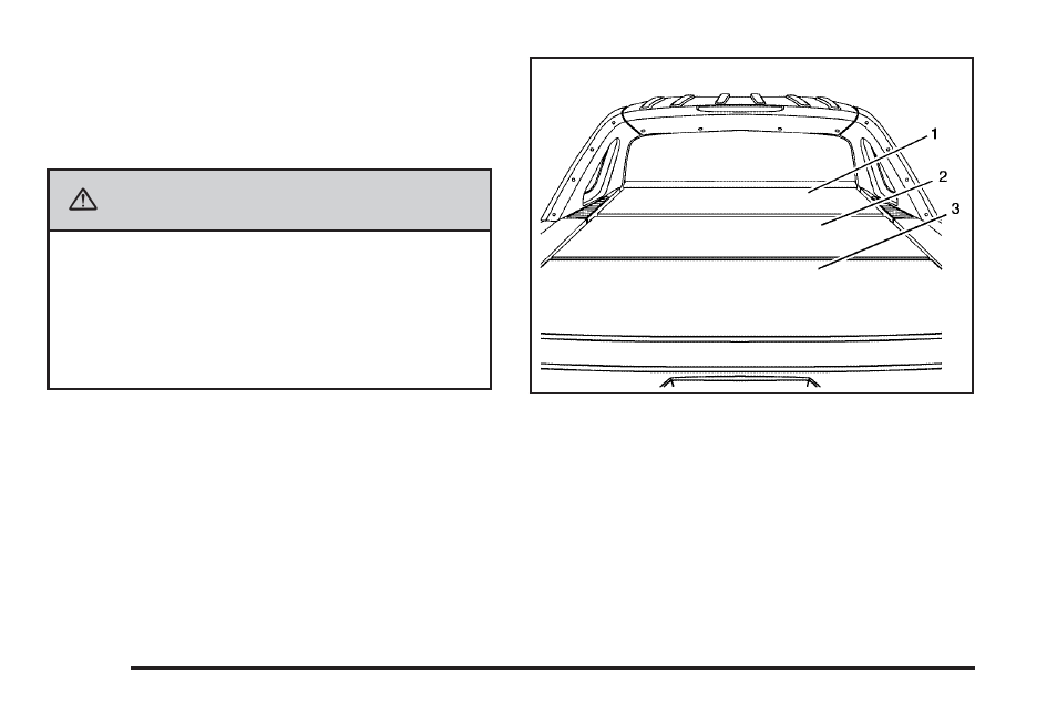 Cargo cover panels, Cargo cover panels -68, Caution | Cadillac 2009 Escalade EXT User Manual | Page 144 / 546