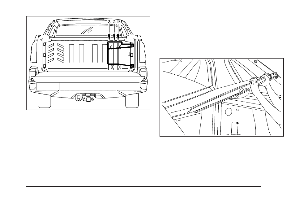 Reinstalling the cargo cover panels | Cadillac 2009 Escalade EXT User Manual | Page 149 / 546