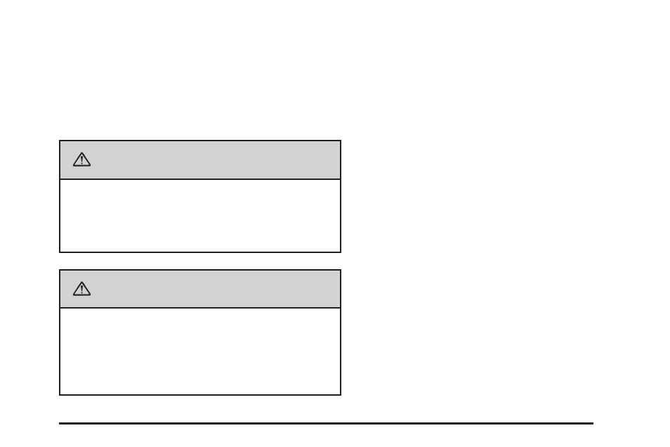 Caution | Cadillac 2009 Escalade EXT User Manual | Page 255 / 546