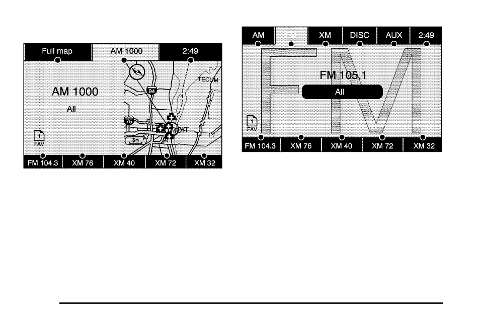 Finding a station | Cadillac 2009 Escalade EXT User Manual | Page 308 / 546