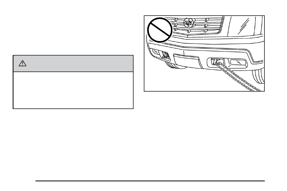 Recovery hooks, Recovery hooks -30, Caution | Cadillac 2009 Escalade EXT User Manual | Page 362 / 546