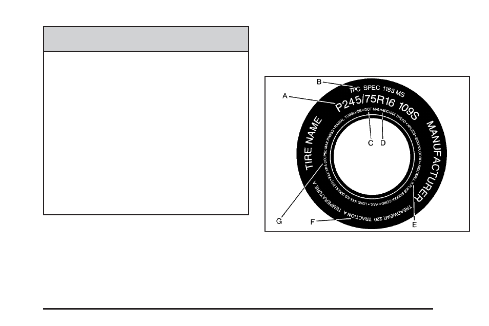 Tire sidewall labeling, Tire sidewall labeling -55 | Cadillac 2009 Escalade EXT User Manual | Page 439 / 546