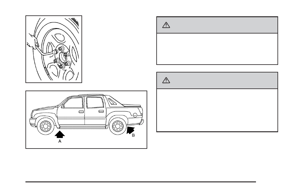 Caution | Cadillac 2009 Escalade EXT User Manual | Page 467 / 546