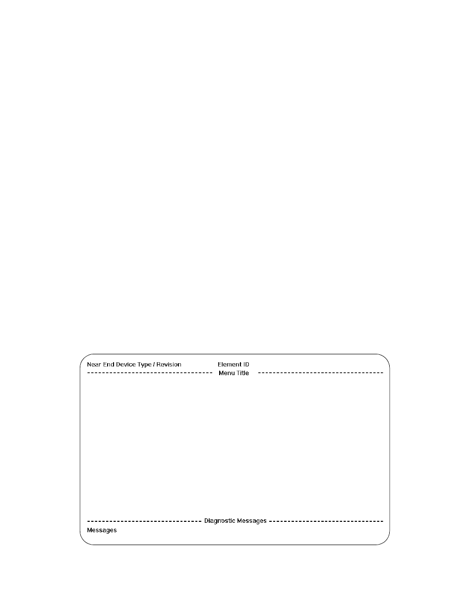 A. terminal interface, Screencomponents, Device type and revision | Element id, Menu title, Messages, Cursorcontrols, Terminal interface ....................a-1, Screen components, Cursor controls | Verilink 1061 T1 Multicast (34-00268) Product Manual User Manual | Page 17 / 18