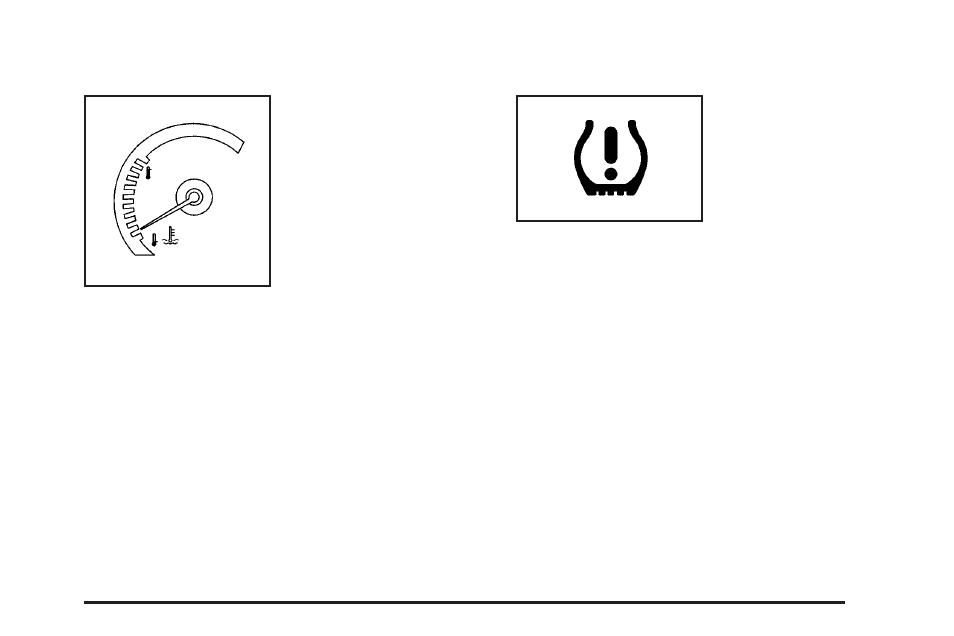 Engine coolant temperature gage, Tire pressure light | Cadillac 2009 STS-V User Manual | Page 219 / 514