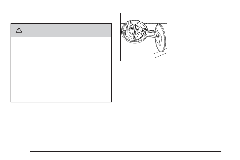 Filling the tank, Filling the tank -8, Caution | Cadillac 2009 STS-V User Manual | Page 334 / 514