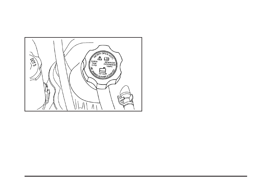 Checking coolant | Cadillac 2009 STS-V User Manual | Page 355 / 514