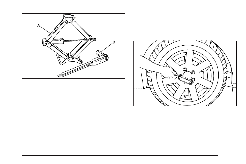 Removing the flat tire and installing, The spare tire -107 | Cadillac 2009 STS-V User Manual | Page 433 / 514