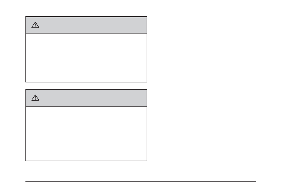 Caution | Cadillac 2009 STS-V User Manual | Page 47 / 514