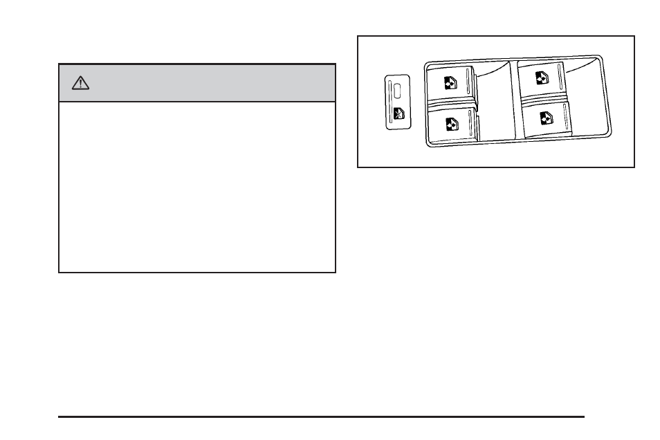 Power windows, Power windows -19, Caution | Cadillac 2009 STS-V User Manual | Page 91 / 514