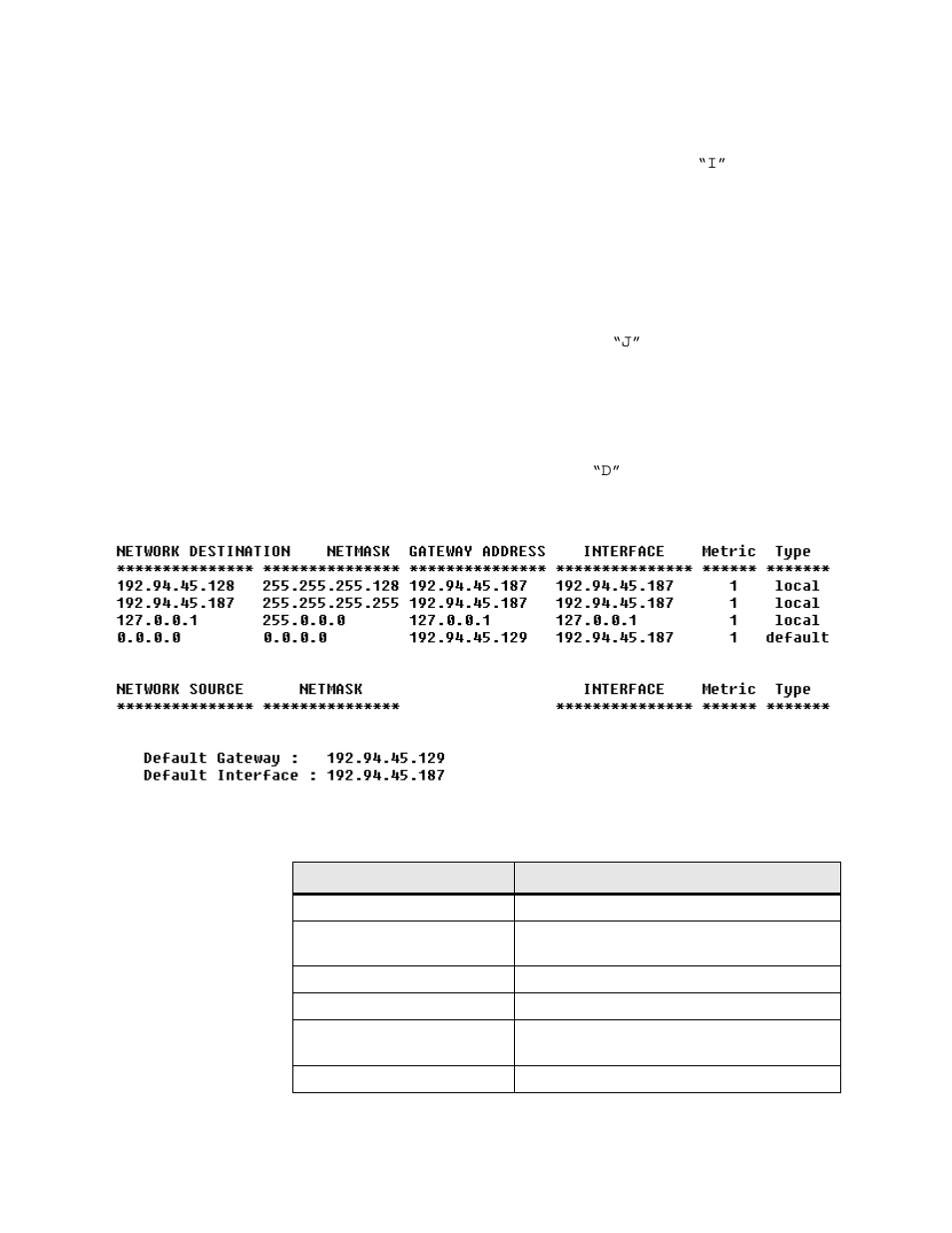 Configure host name, Remove host and domain names, Display route table | Verilink 8100A (34-00237) Product Manual User Manual | Page 126 / 311