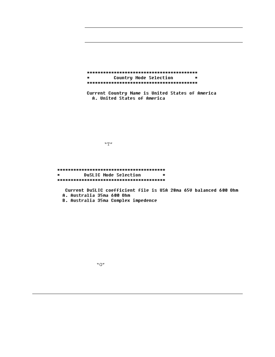 Set country mode, Set duslic mode, Enable/disable g726 annex a | Interworking connections, Interworking connections -85 | Verilink 8100A (34-00237) Product Manual User Manual | Page 159 / 311