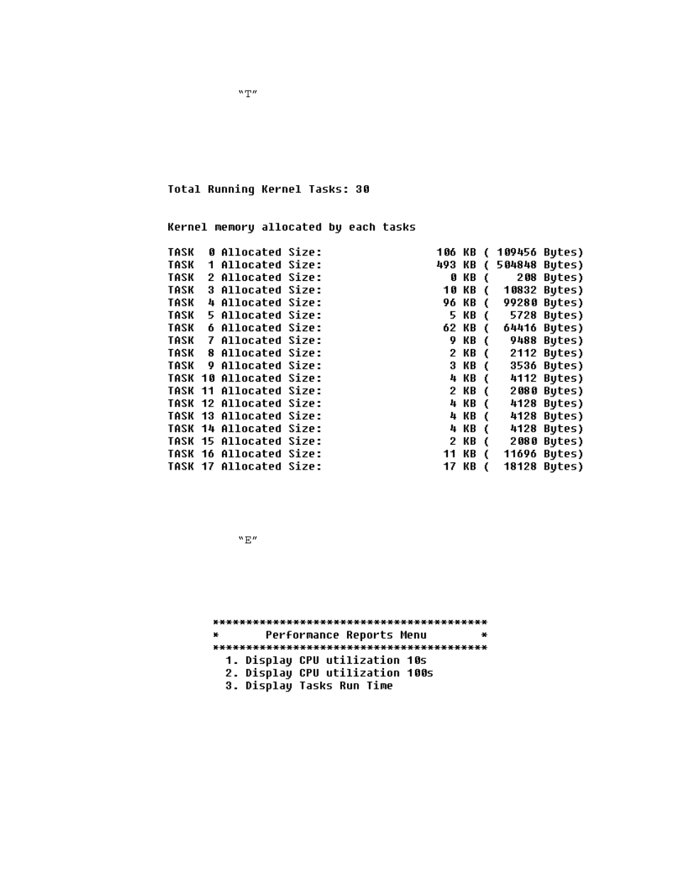 Display kernel tasks memory statistics, Tasks run time, Display kernel tasks memory statistics -35 | Tasks run time -35 | Verilink 8100A (34-00237) Product Manual User Manual | Page 219 / 311
