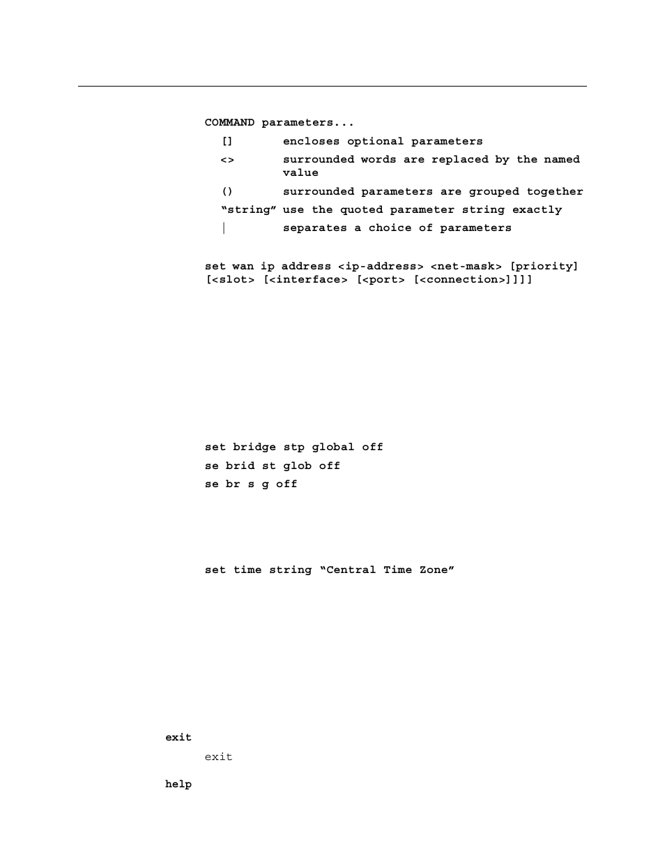 Command line syntax, Command line syntax -2 | Verilink 8100A (34-00237) Product Manual User Manual | Page 222 / 311