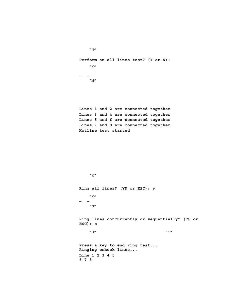 Hotline test, Ring test, Hotline test -3 ring test -3 | Verilink 8100A (34-00237) Product Manual User Manual | Page 241 / 311