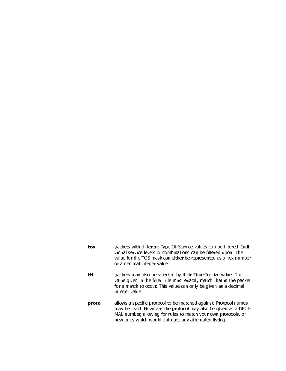 Options, Matching parameters | Verilink 8100A (34-00237) Product Manual User Manual | Page 301 / 311