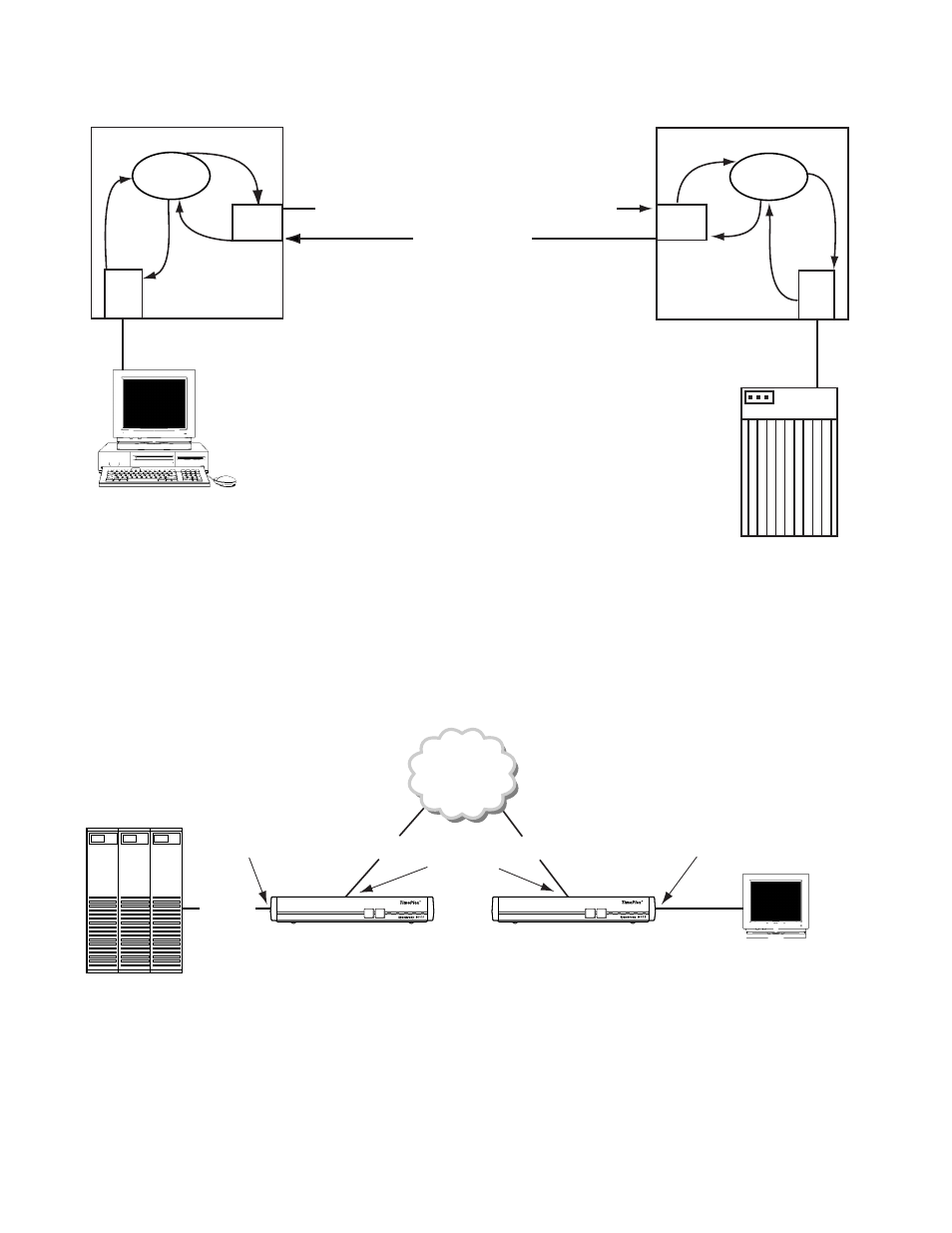 A connection example, Call request: userdata = hosta/01 call accept, Host | Verilink 9000 Series (34-00271) Product Manual User Manual | Page 26 / 440