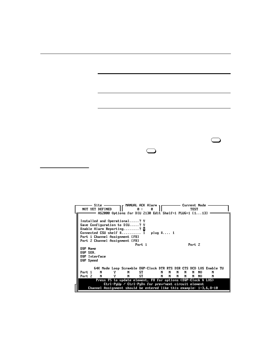 Diu 2130 configuration | Verilink Access Manager 2000 (896-502037-001) Product Manual User Manual | Page 216 / 400